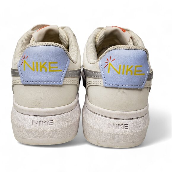 Nike Tennis Shoes Women's Court Vision Alta Phantom Platform Silver Swoosh 9 - Picture 4 of 10